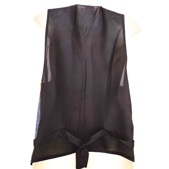 Vintage Judy Knapp California 1990's Loose Vest Boho Victorian Steampunk Large - Picture 6 of 7